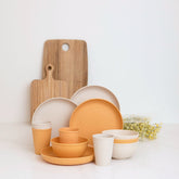 SlowHour-WheatStrawDinnerwareSet-Yellow